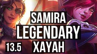 SAMIRA & Leona vs XAYAH & Lux ADC  1413 Legendary 400+ games  KR Master  13.5