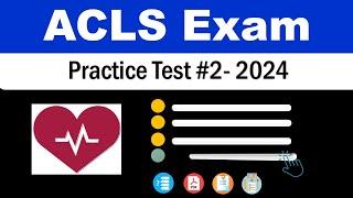 ACLS  Practice Test 2024 Part 2  20 Questions Answers AHA Advanced Cardiovascular Life Support