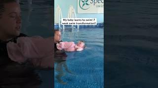 My 9 month baby learns to swim 7 week transformation