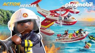 Feueralarm im Wald - Großeinsatz für die PLAYMOBIL-Feuerwehr  PLAYMOBIL Kurzfilm