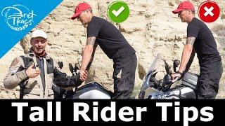 Tall rider riding technique and set up tips for ADV offroad