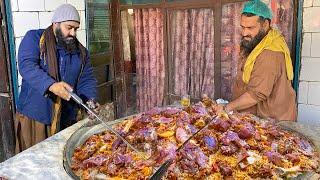 AFGHANI PULAO RECIPE  Original 150+ KG Afghani Meat Pulau Prepared  PAKISTANI Street Food RECIPE