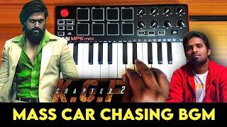 KGF - Chapter 2  Mass Car Chasing Bgm By Raj Bharath Yash  Ravi Basrur  Prashanth Neel