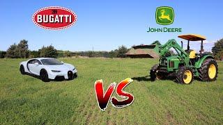 Bugatti Chiron VS John Deere 5520 - Which is Better?