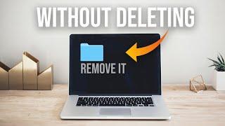 How to Remove Folders From Macbook Desktop without deleting