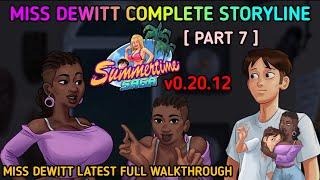 miss dewitt summertime saga  full storyline latest complete guide { part 7 }