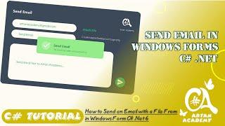 C# Send Email in Windows Form .NET