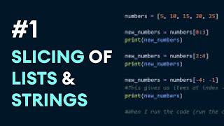 #1 Python Slicing of Lists & Strings  Python Best Practices