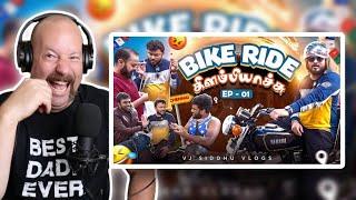 Vj Siddhu Vlogs  Bike Ride - Episode 1 Reaction  Vj Siddhu  Harshath Khan  Dads Den