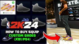 NBA 2K24 - How To Buy and Equip CUSTOM Shoes In MyCareer XB1PS4