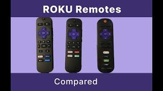 Roku simple remote vs voice remote vs voice remote pro Roku remotes buying guide