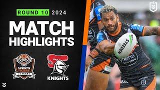 NRL 2024  Wests Tigers v Knights  Match Highlights