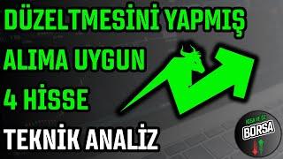 DÜZELMESİNİ TAMAMLAMIŞ 4 HİSSE  HİSSE SENEDİ TAVSİYELERİ  TEKNİK ANALİZ