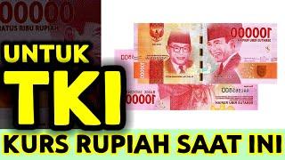 HARI INI KURS RUPIAH MENGUAT SEDIKIT TERHADAP DOLAR TAPI TKI MASIH UNTUNG BANYAK KALAU TRANSFER UANG