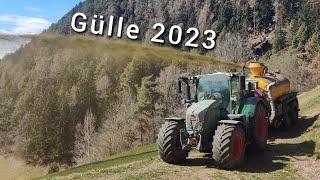 Gülle Ausbringung im extremen Gelände  2023  Fendt724  Zunhammer 