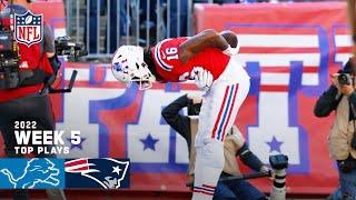 New England Patriots Top Plays vs. Detroit Lions  2022 Regular Season Week 5