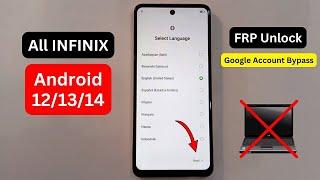 All Infinix Android 121314 Frp Bypass Without Pc  All Infinix Phone Google Account Bypass 2024