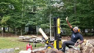 Champion 25 ton wood splitter third year review Follow up review log splitter.