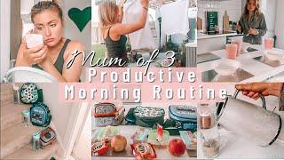 PRODUCTIVE SUMMER MORNING WITH 3 KIDS  MUM  MOM SCHOOL MORNING ROUTINE UK