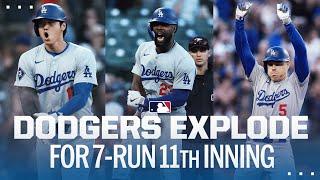 7-RUN 11TH INNING The Dodgers lineup WENT OFF in extras