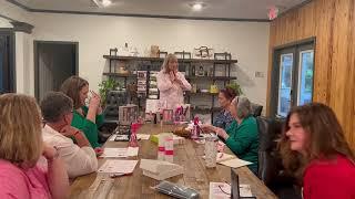 Mary Kay party  Lots of skin care supplements demoed at one time