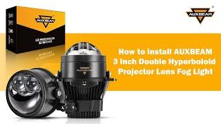Auxbeam®3 Inch Bi-LED Projector Lens Fog Light Daul Direct-Beam Laser Spotling