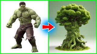 SUPERHEROES like TREES  All Characters Marvel & DC