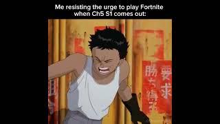 Me resisting the urge to play Fortnite when Chapter 5 Season 1 comes out #meme #memes #fortnite