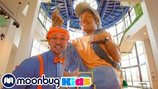 Blippi Visits A Childrens Museum  @Blippi  Moonbug Literacy