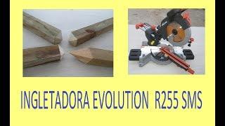 Remate de madera en pirámide  Ingletadora evolution R255 SMS