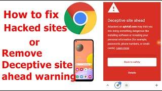 Deceptive site ahead disable in Google Chrome