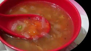 Simple Easy &  Healthy Veg Soup Recipe  Hot Garlic Ginger Onion tomato Soup Recipe 