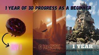 My First Year of 3D Journey Blender Progress