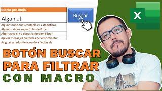  Como crear un botón con MACROS PARA FILTRAR cualquier búsqueda 