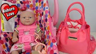 Packing Reborn baby diaper bag for my silicone baby doll Natalie  Reborn Love