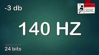 140 Hz prueba de sonido 140 Hz- prueba de audio 140 Hz- 140 Hz Test Tone Sine Wave