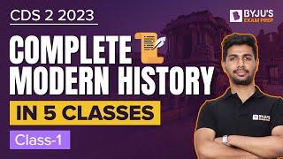 CDS 2 2023 Exam Complete Modern History for CDS Exam  CDS Exam Preparation