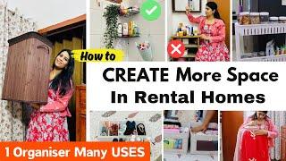 Amazing SPACE SAVING  ideas for Rental Home  SMART  Home Hacks  Storage Solution for SMALL SPACES