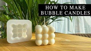 HOW TO MAKE BUBBLE CANDLES USING SOY WAX  KERASOY 4120