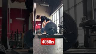 First time deadlifting 405lbs #fitness #workout #powerlifting #gym #motivation