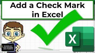 How to Add a Check Mark or Tick Mark Symbol in Excel