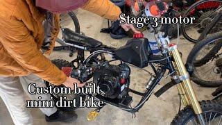 Stage 3 predator 212 hemi rebuild + some more billet goodies on our custom built mini dirt bike