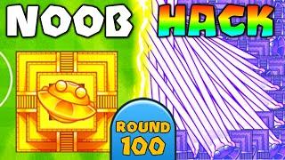 ROUND 100+ LATEGAME  INSANE 100+ MEGABOOST Temples Of DOOM MOD Bloons TD Battles