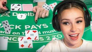 I TOOK $1000 TO ONLINE BLACKJACK - RosieMae