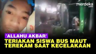 Rekaman Live Viral Siswa SMK Depok Sebelum Kecelakaan Maut Terdengar Teriak Allahu Akbar