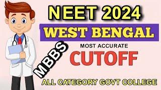 West Bengal Neet Cut off 2024NEET 2024 CUTOFF WEST BENGALNEET 2024 Result #wbneetcutoff #neet2024