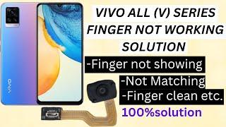 Vivo All V Series In Display Finger Not working Solution How to fix fingerprint sensor Android 