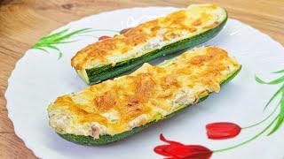 Gefüllte Zucchini aus dem Ofen. Sie werden die Zucchini nicht mehr braten frische rezepte