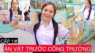 Tập#1 THỬ THÁCH 100K ĂN VẶT TRƯỚC TRƯỜNG THỚI TAM  VỀ THĂM BA MẸ.