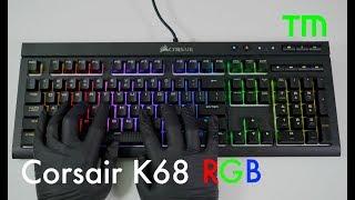 4K ASMR Corsair K68 RGB Keyboard Short Review Cherry Red Switch 커세어 K68 체리 적축 키보드